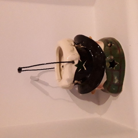 Snowman votive/ candle holder - Picture 2 of 3